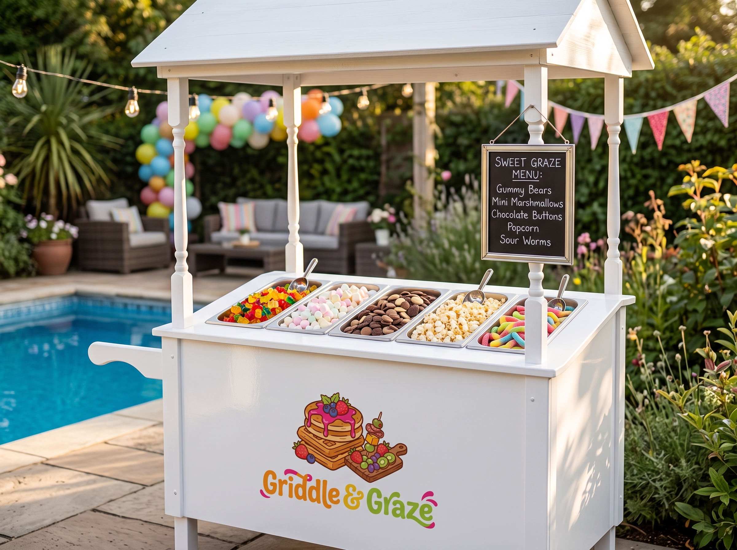 Sweet scoops on the Griddle & Graze cart